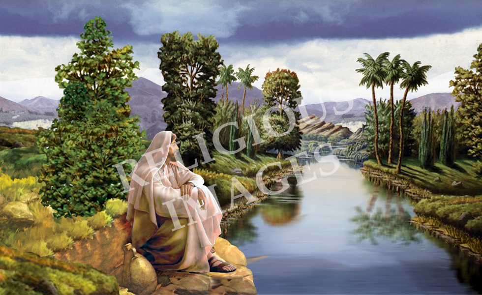 Religious Images Beautiful religious murals and backlit scenes for